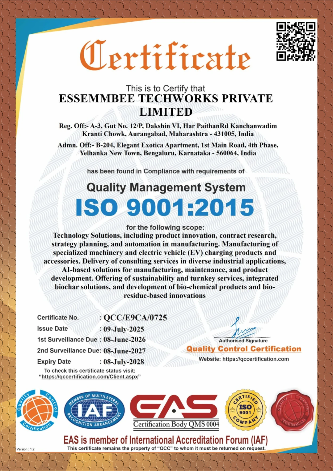 ISO Certification